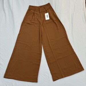 NEW With Tags Tronjori Women's High Waist Wide Leg Pants Size XS Trousers